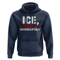 Ice Get The F Out of Minneapolis Hoodie Red and White Statement Justice and Resistance Protest - Wonder Print Shop