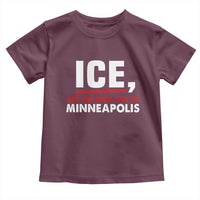Ice Get The F Out of Minneapolis Toddler T Shirt Red and White Statement Justice and Resistance Protest - Wonder Print Shop
