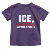 Ice Get The F Out of Minneapolis Toddler T Shirt Red and White Statement Justice and Resistance Protest - Wonder Print Shop