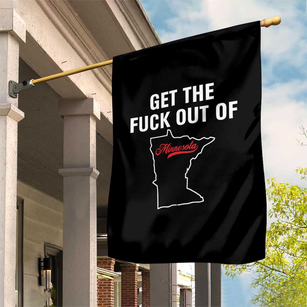 Get The F Out of Minnesota Protest Garden Flag State Map Minneapolis Jan 8 2026 Justice Protest