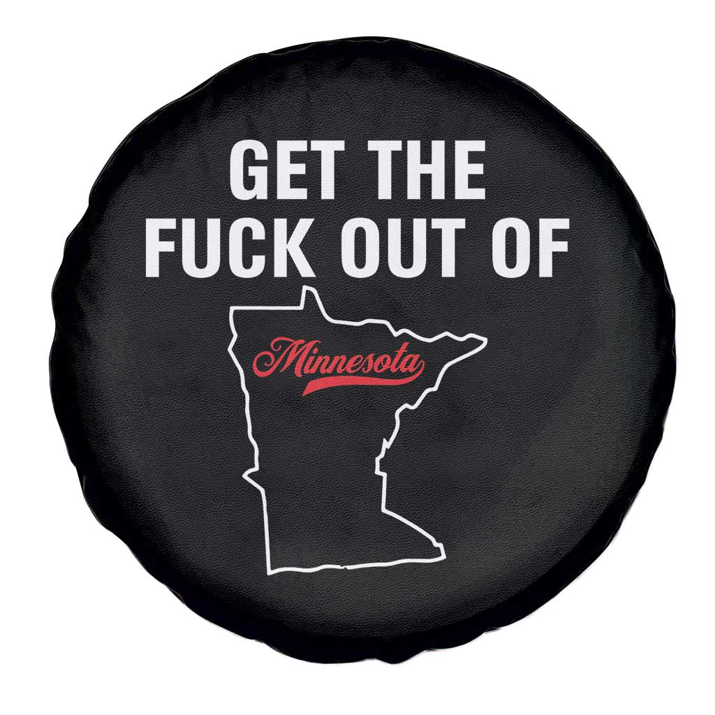 Get The F Out of Minnesota Protest Spare Tire Cover State Map Minneapolis Jan 8 2026 Justice Protest
