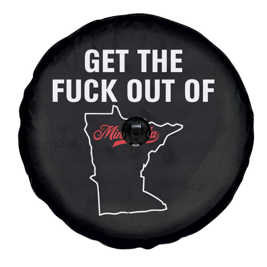Get The F Out of Minnesota Protest Spare Tire Cover State Map Minneapolis Jan 8 2026 Justice Protest