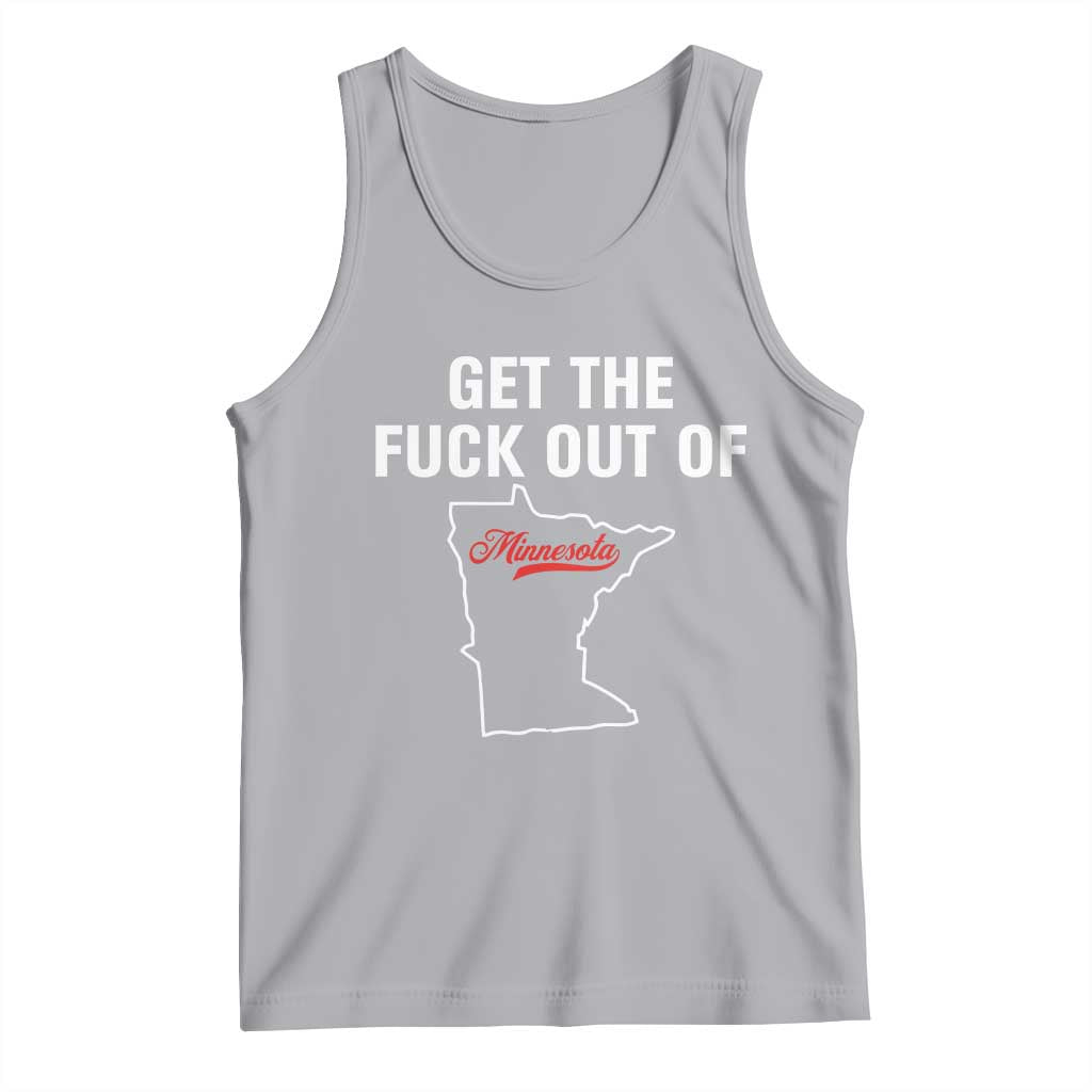 Get The F Out of Minnesota Protest Tank Top State Map Minneapolis Jan 8 2026 Justice Protest - Wonder Print Shop