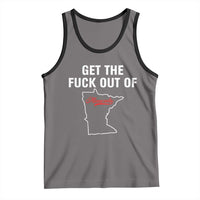 Get The F Out of Minnesota Protest Tank Top State Map Minneapolis Jan 8 2026 Justice Protest - Wonder Print Shop