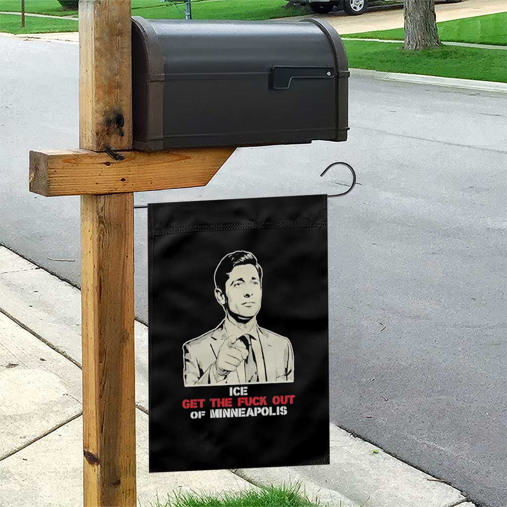 Get The F Out of Minneapolis Garden Flag Mayor Jacob Saying Civil Resistance