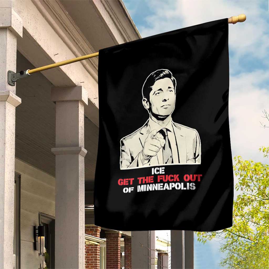 Get The F Out of Minneapolis Garden Flag Mayor Jacob Saying Civil Resistance