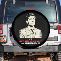 Get The F Out of Minneapolis Spare Tire Cover Mayor Jacob Saying Civil Resistance