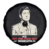 Get The F Out of Minneapolis Spare Tire Cover Mayor Jacob Saying Civil Resistance
