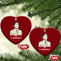 Get The F Out of Minneapolis Ceramic Ornament Mayor Jacob Saying Civil Resistance
