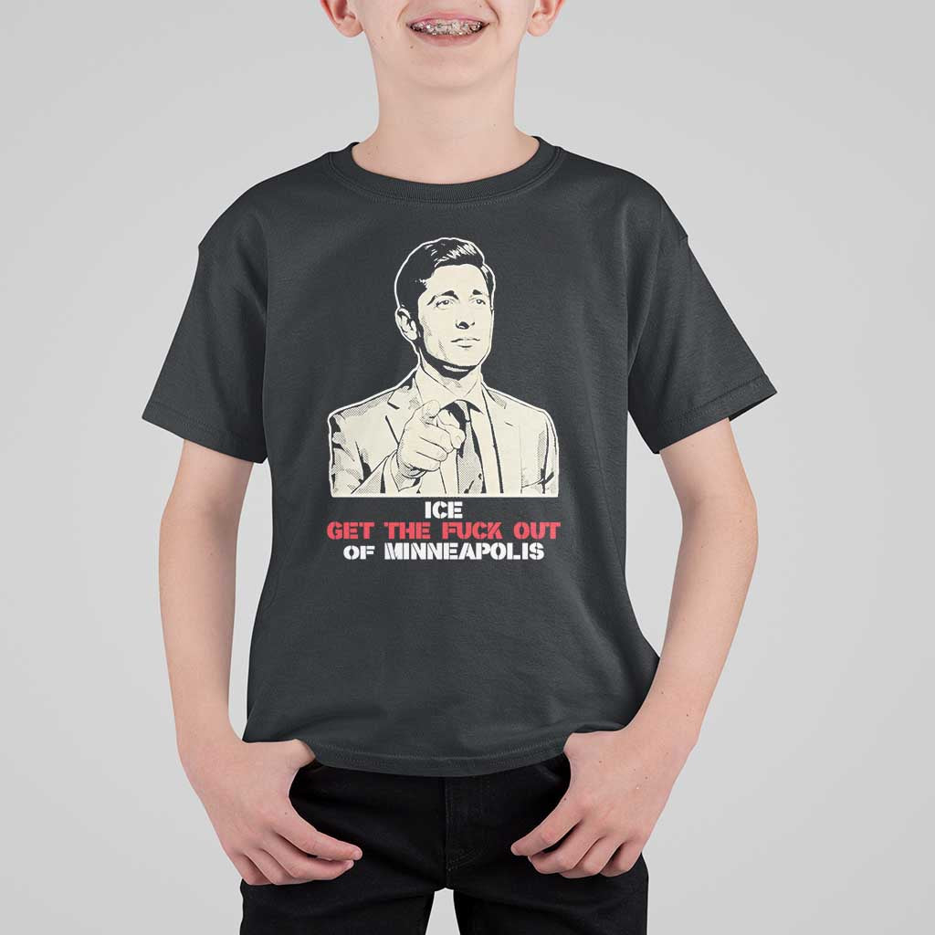 Get The F Out of Minneapolis T Shirt For Kid Mayor Jacob Saying Civil Resistance