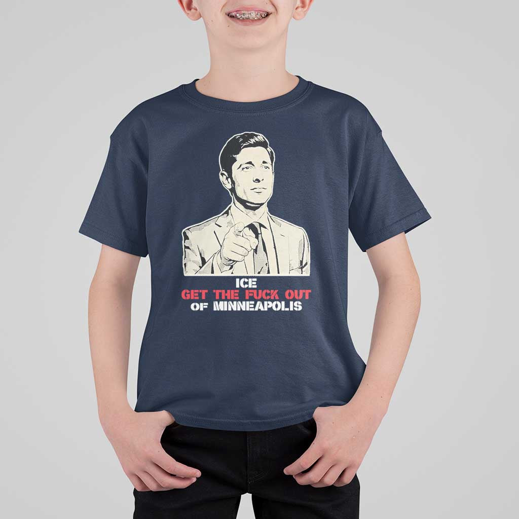 Get The F Out of Minneapolis T Shirt For Kid Mayor Jacob Saying Civil Resistance