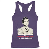 Get The F Out of Minneapolis Racerback Tank Top Mayor Jacob Saying Civil Resistance