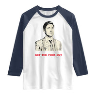 Get The F Out of Minneapolis Raglan Shirt Mayor Jacob Saying Civil Resistance