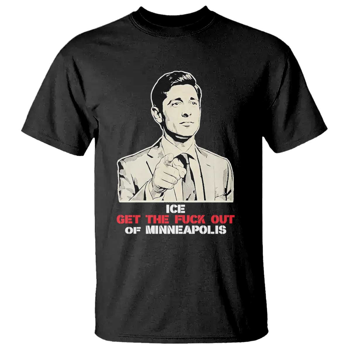Get The F Out of Minneapolis T Shirt Mayor Jacob Saying Civil Resistance
