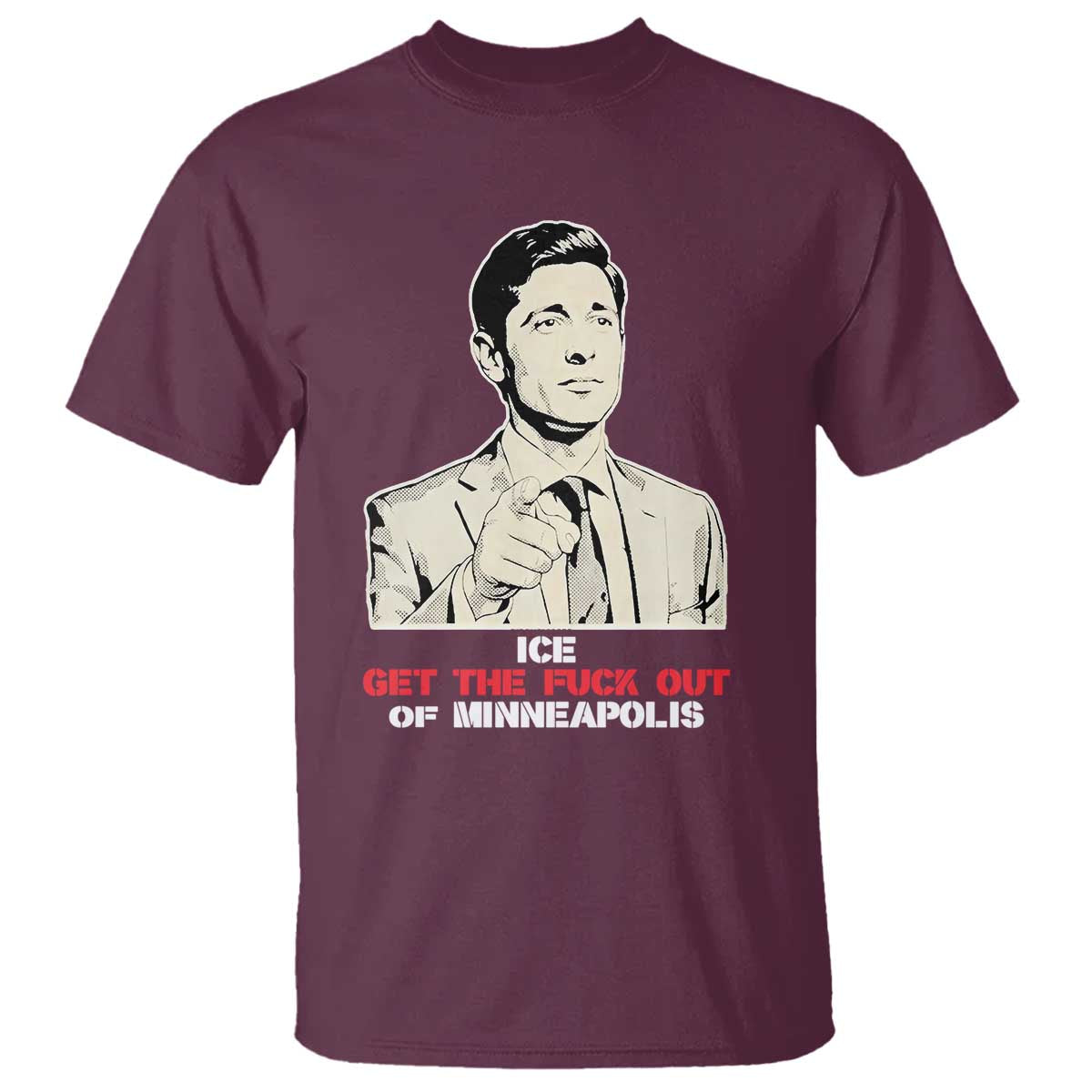 Get The F Out of Minneapolis T Shirt Mayor Jacob Saying Civil Resistance