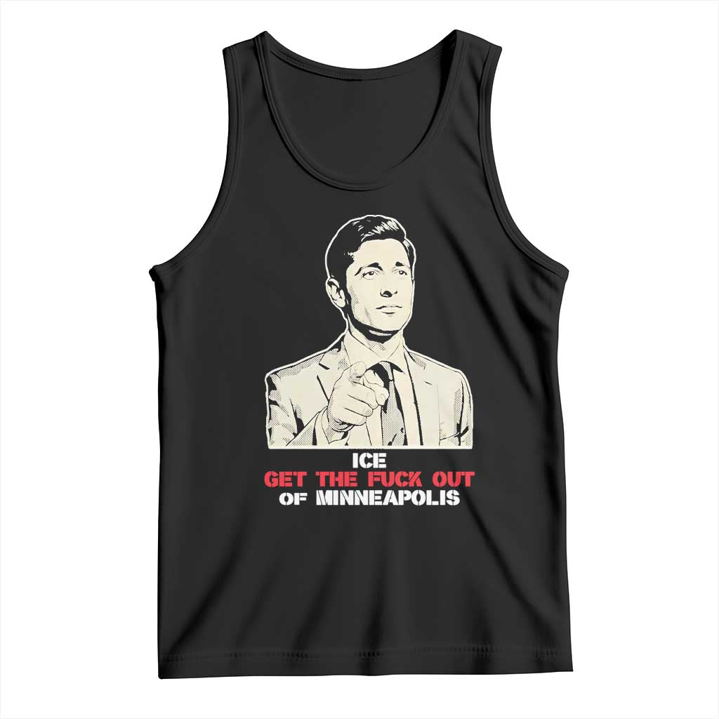 Get The F Out of Minneapolis Tank Top Mayor Jacob Saying Civil Resistance