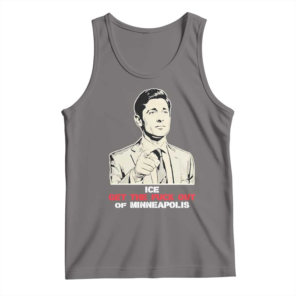 Get The F Out of Minneapolis Tank Top Mayor Jacob Saying Civil Resistance