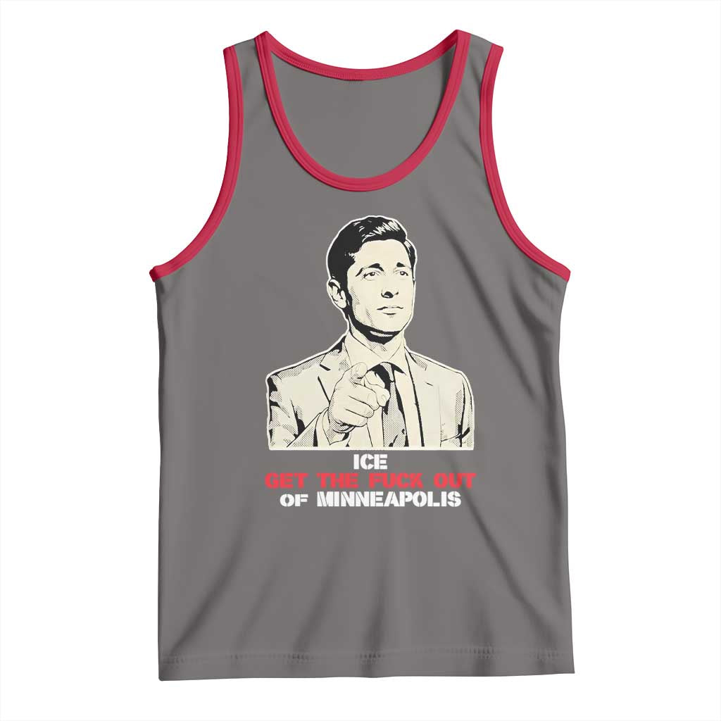 Get The F Out of Minneapolis Tank Top Mayor Jacob Saying Civil Resistance
