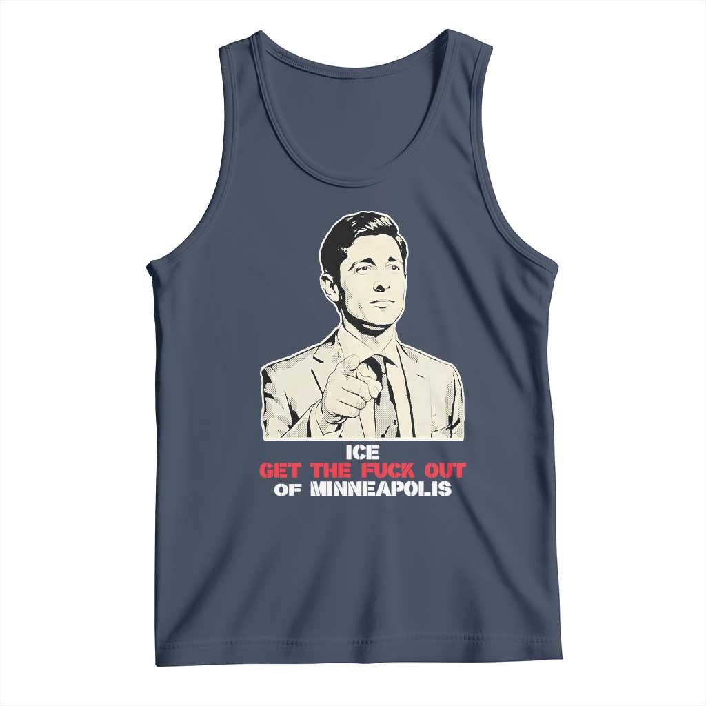 Get The F Out of Minneapolis Tank Top Mayor Jacob Saying Civil Resistance