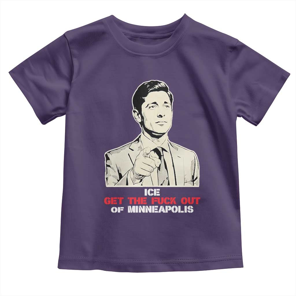 Get The F Out of Minneapolis Toddler T Shirt Mayor Jacob Saying Civil Resistance