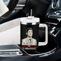 Get The F Out of Minneapolis Tumbler With Handle Mayor Jacob Saying Civil Resistance
