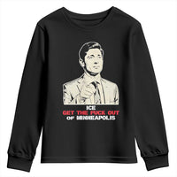 Get The F Out of Minneapolis Youth Sweatshirt Mayor Jacob Saying Civil Resistance
