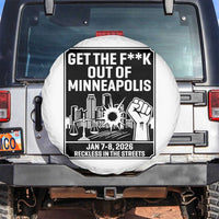 Get The F Out of Minneapolis Spare Tire Cover January 8 2026 Reckless in the Streets Protest