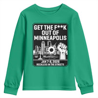 Get The F Out of Minneapolis Youth Sweatshirt January 8 2026 Reckless in the Streets Protest