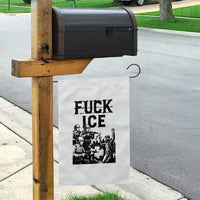 F Ice Riot Protest Graphic Garden Flag Political Resistance Against Ice Violence