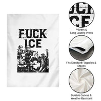 F Ice Riot Protest Graphic Garden Flag Political Resistance Against Ice Violence