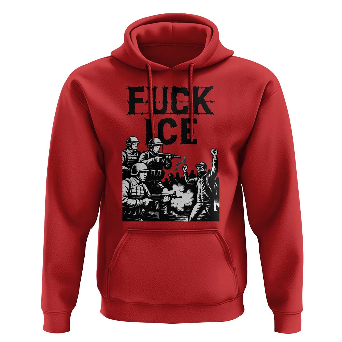 F Ice Riot Protest Graphic Hoodie Political Resistance Against Ice Violence