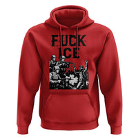 F Ice Riot Protest Graphic Hoodie Political Resistance Against Ice Violence