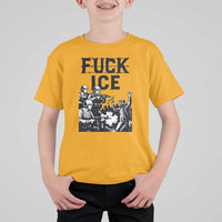 F Ice Riot Protest Graphic T Shirt For Kid Political Resistance Against Ice Violence