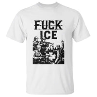 F Ice Riot Protest Graphic T Shirt Political Resistance Against Ice Violence