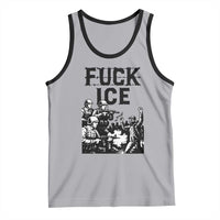 F Ice Riot Protest Graphic Tank Top Political Resistance Against Ice Violence