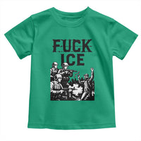 F Ice Riot Protest Graphic Toddler T Shirt Political Resistance Against Ice Violence