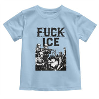 F Ice Riot Protest Graphic Toddler T Shirt Political Resistance Against Ice Violence