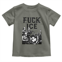 F Ice Riot Protest Graphic Toddler T Shirt Political Resistance Against Ice Violence