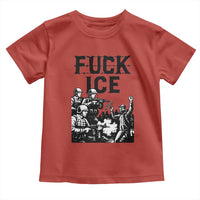 F Ice Riot Protest Graphic Toddler T Shirt Political Resistance Against Ice Violence