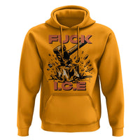 Crush Ice Protest Graphic Hoodie Sledgehammer Smash Against Ice Political Resistance