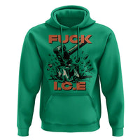 Crush Ice Protest Graphic Hoodie Sledgehammer Smash Against Ice Political Resistance