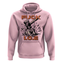 Crush Ice Protest Graphic Hoodie Sledgehammer Smash Against Ice Political Resistance
