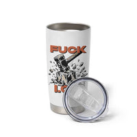 Crush Ice Protest Graphic Tumbler Cup Sledgehammer Smash Against Ice Political Resistance