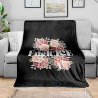 Floral Protest Against Ice Throw Blanket Justice and Freedom Political Resistance