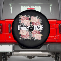Floral Protest Against Ice Spare Tire Cover Justice and Freedom Political Resistance