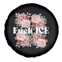 Floral Protest Against Ice Spare Tire Cover Justice and Freedom Political Resistance