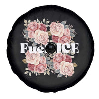 Floral Protest Against Ice Spare Tire Cover Justice and Freedom Political Resistance