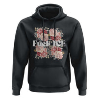 Floral Protest Against Ice Hoodie Justice and Freedom Political Resistance