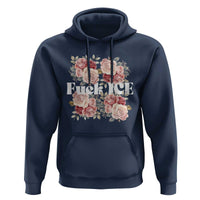 Floral Protest Against Ice Hoodie Justice and Freedom Political Resistance