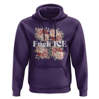 Floral Protest Against Ice Hoodie Justice and Freedom Political Resistance